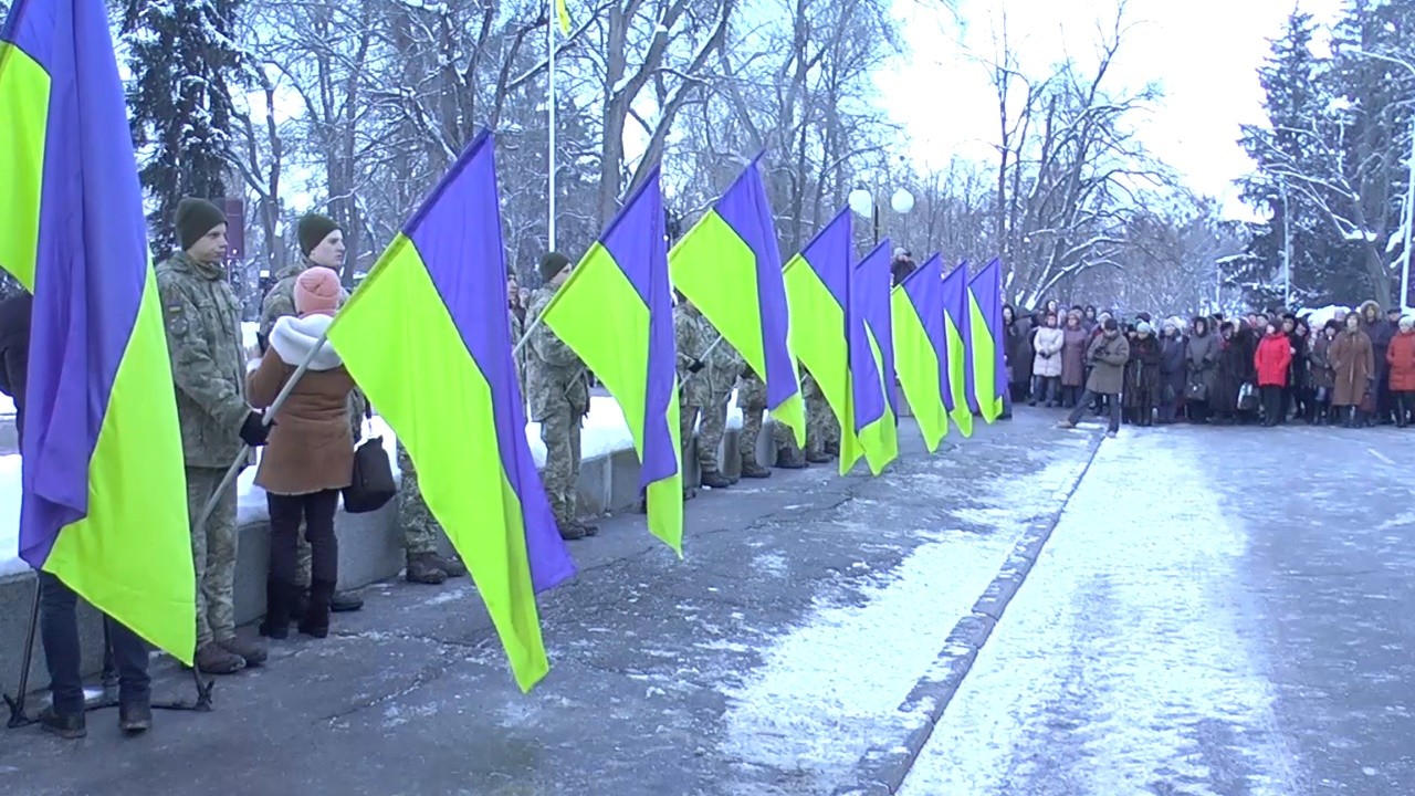 Сьогодні у Полтаві до Дня Соборності України відбулося  народне віче